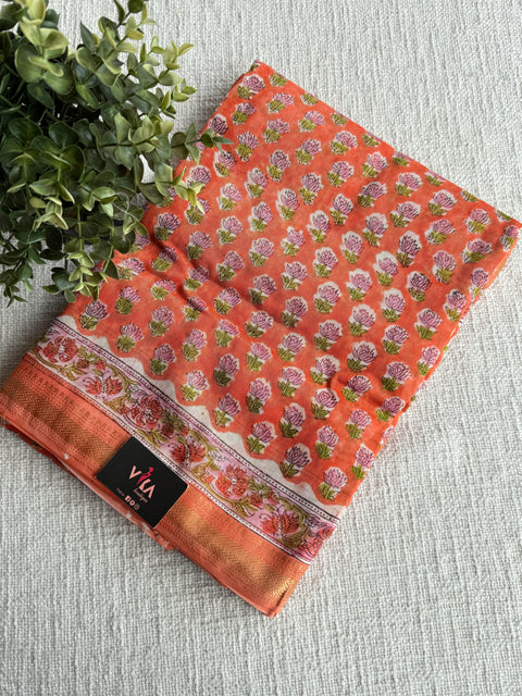 Maheswari border chanderi saree