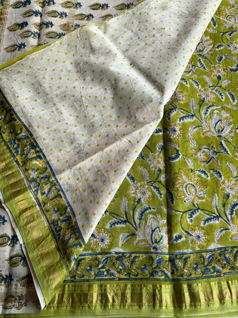 Maheswari border chanderi saree