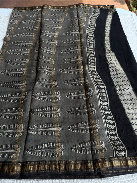 Maheswari border chanderi saree