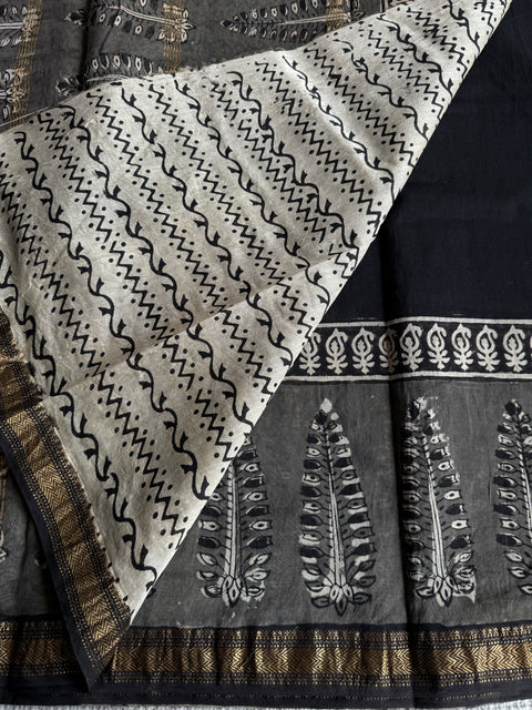 Maheswari border chanderi saree