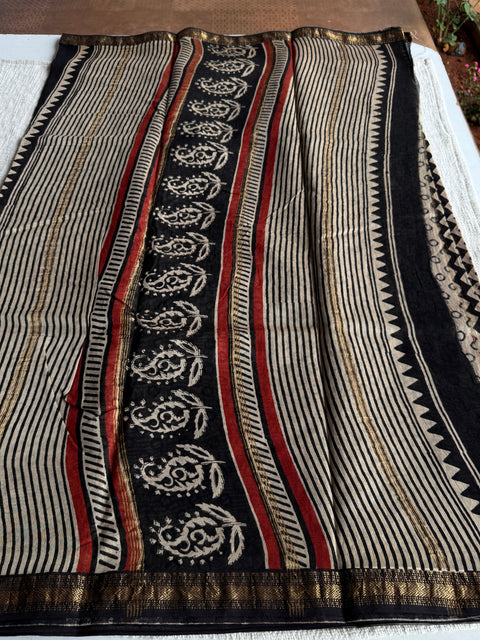 Maheswari border chanderi saree