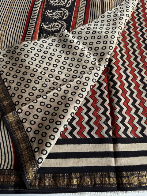 Maheswari border chanderi saree