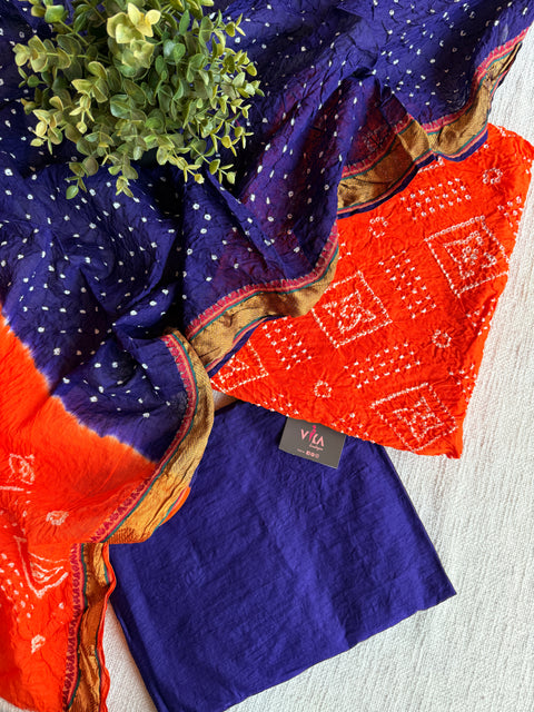 Bandhej cotton salwar material
