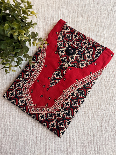 XXL size mirror work printed cotton nighty