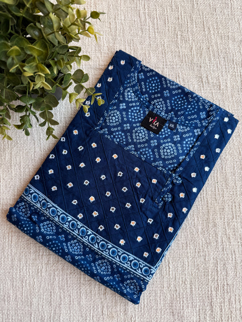 XXL size mirror work printed cotton nighty