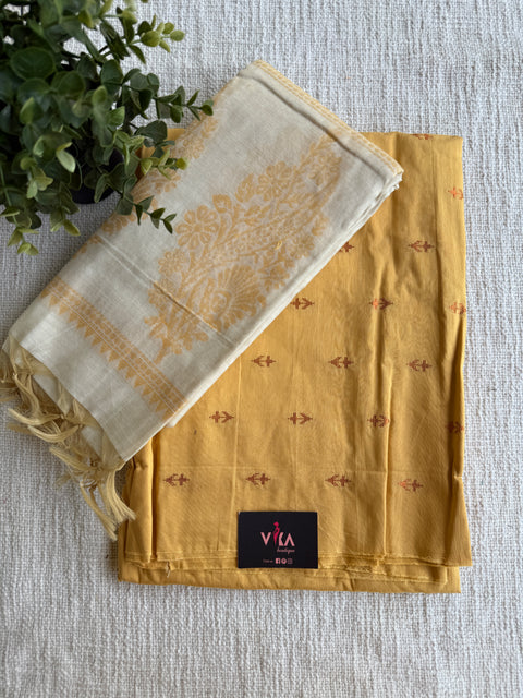 Silky slub bhutta weaving suit set