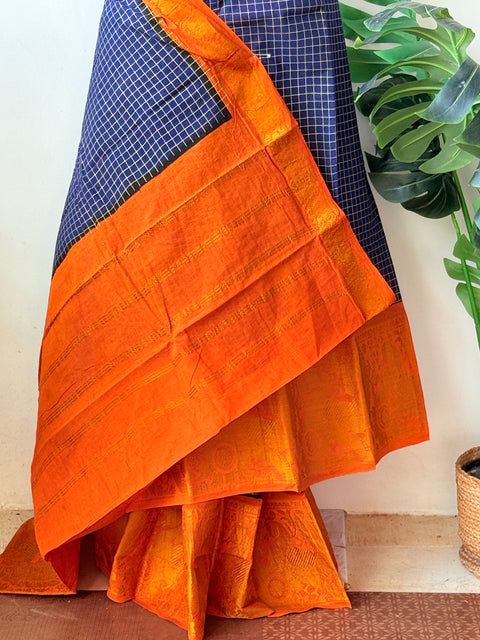 Sungudi cotton saree without Blouse