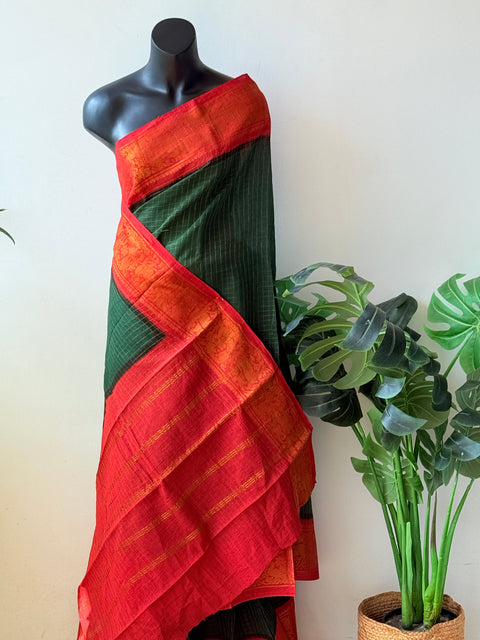 Sungudi cotton saree without Blouse
