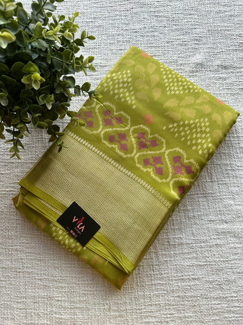 Printed dola silk saree with blouse