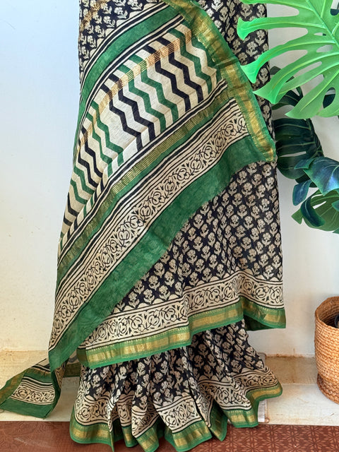 Maheswari border chanderi saree