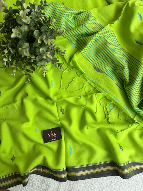 Parwa Bhutti mul cotton saree