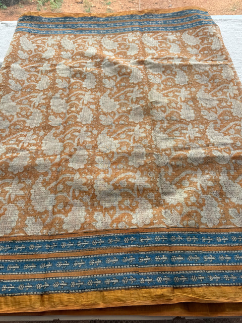 Printed kota cotton saree