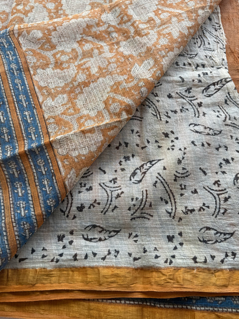 Printed kota cotton saree