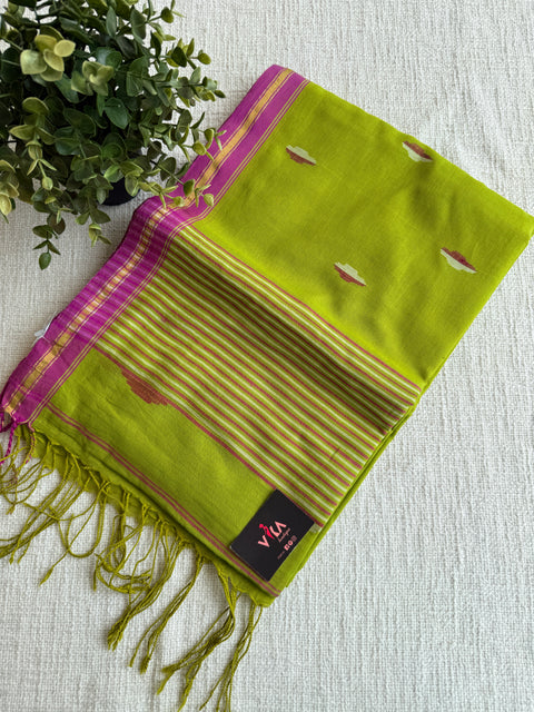 Parwa Bhutti mul cotton saree