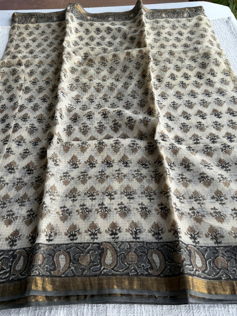 Printed kota cotton saree