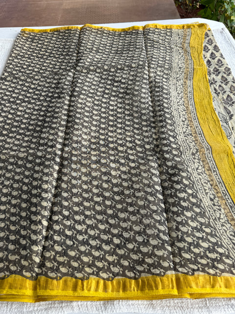 Printed kota cotton saree