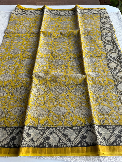 Printed kota cotton saree