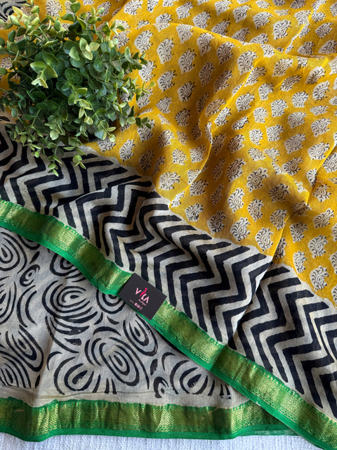 Maheswari border chanderi saree