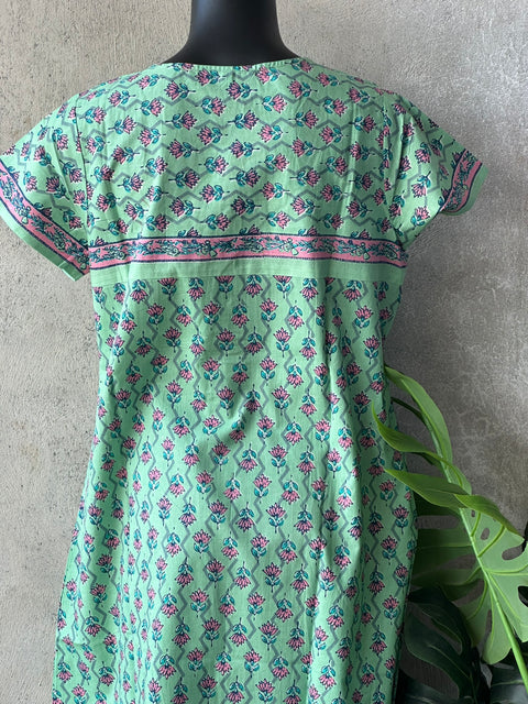 Printed cotton nighty