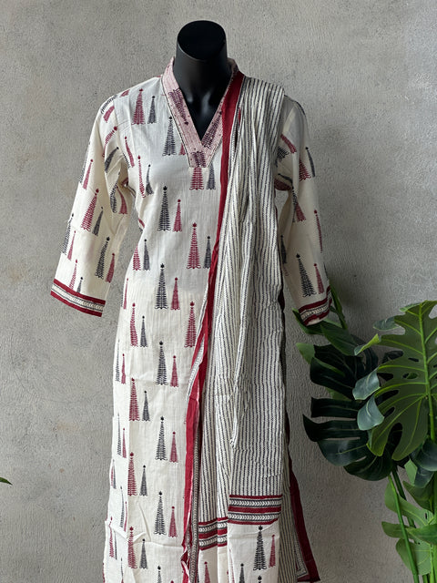 Printed cotton Ready kurta pant