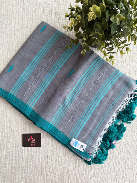 Bhutta weaving mul cotton saree