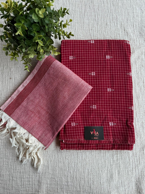 Handloom cotton salwar suit material