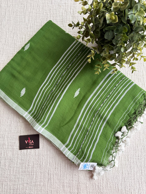 Bhutta weaving mul cotton saree