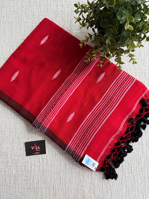 Bhutta weaving mul cotton saree