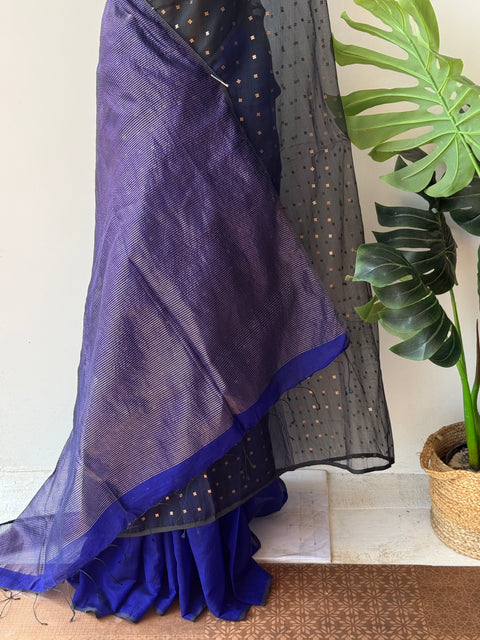 Sequins work organza saree