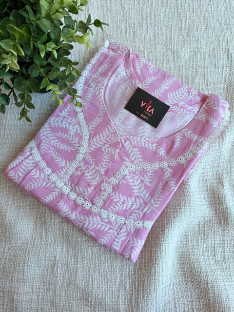 3XL Size Printed alpine nighty