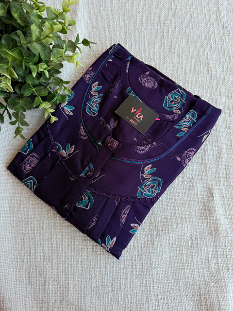 3XL Size Printed alpine nighty