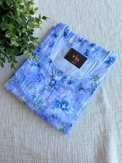 3XL Size Digital Printed alpine nighty