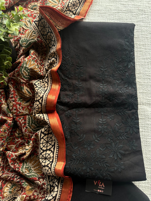 Black cotton salwar suit material