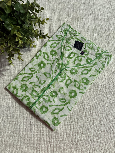 L size printed Batik cotton Nighty