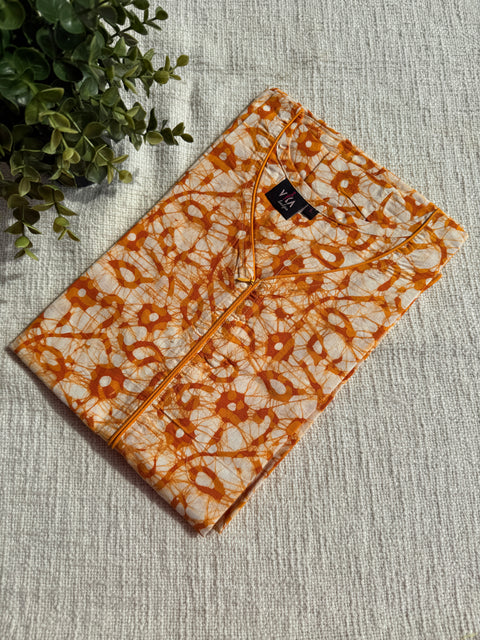 L size printed Batik cotton Nighty