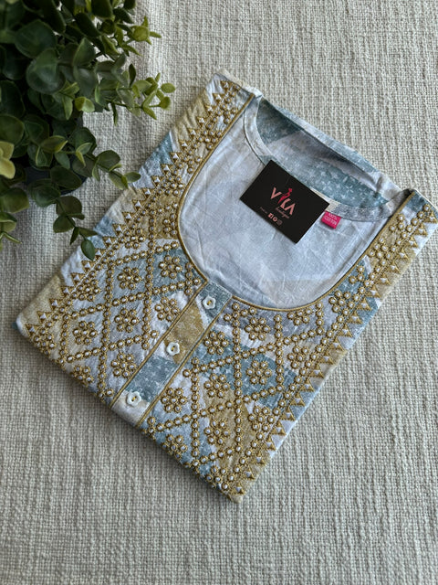 XL size printed cotton nighty