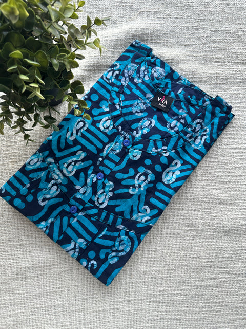 L size printed Batik cotton Nighty