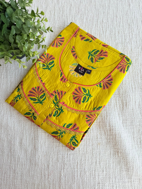 XXL size Trendy cotton nighty