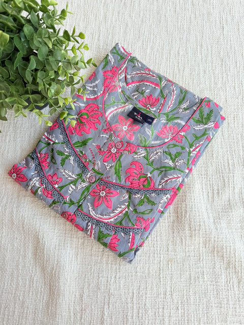 XXL size Trendy cotton nighty