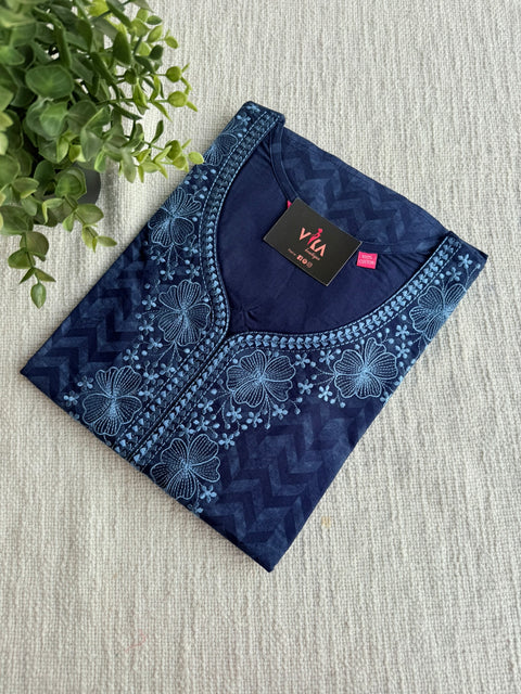 L size printed cotton nighty