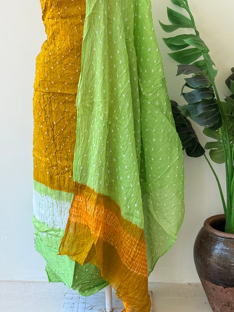 Bhandhej cotton salwar material