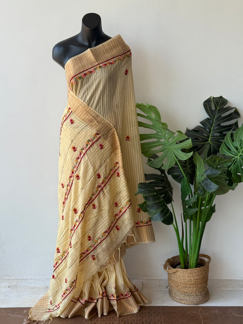 Hand emb banaswara saree