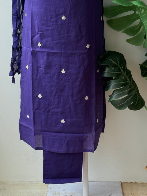 Kashmiri emb pure cotton suit set
