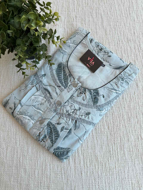XXL size printed Alpine nighty