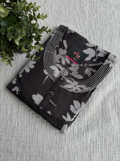 3XL Size Digital Printed alpine nighty