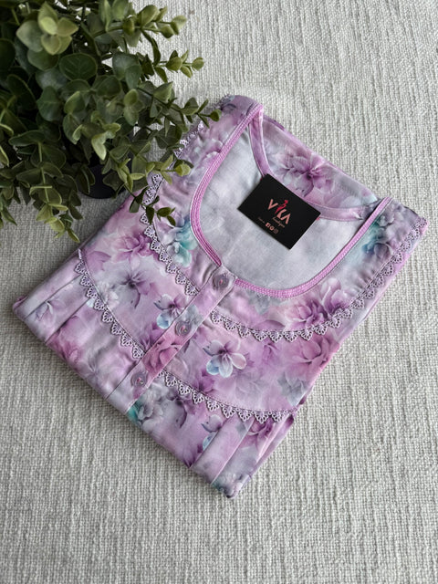 L Size Digital Printed alpine nighty