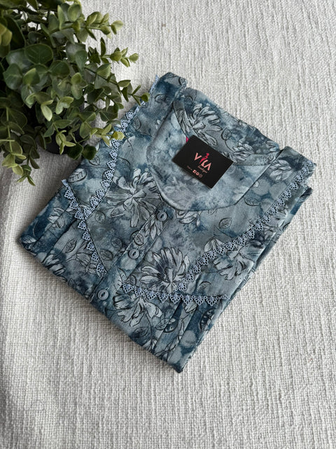 L Size Printed alpine nighty