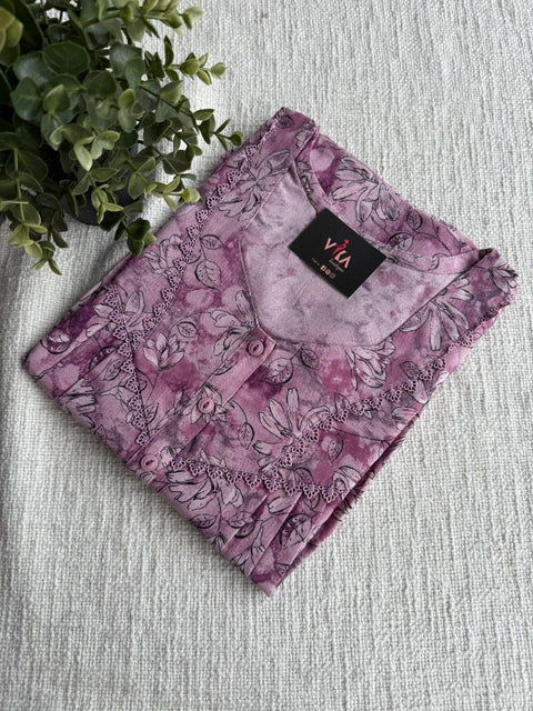 L Size Printed alpine nighty