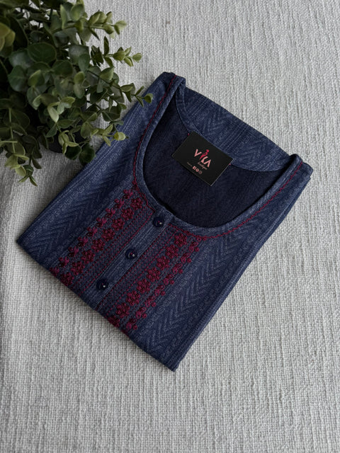 L Size Printed alpine nighty