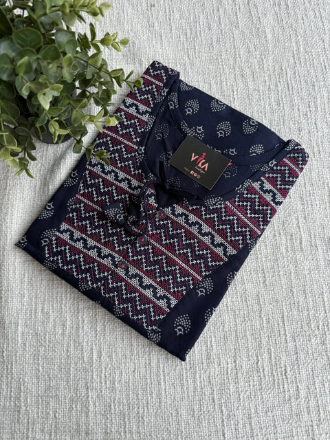 L Size Printed alpine nighty